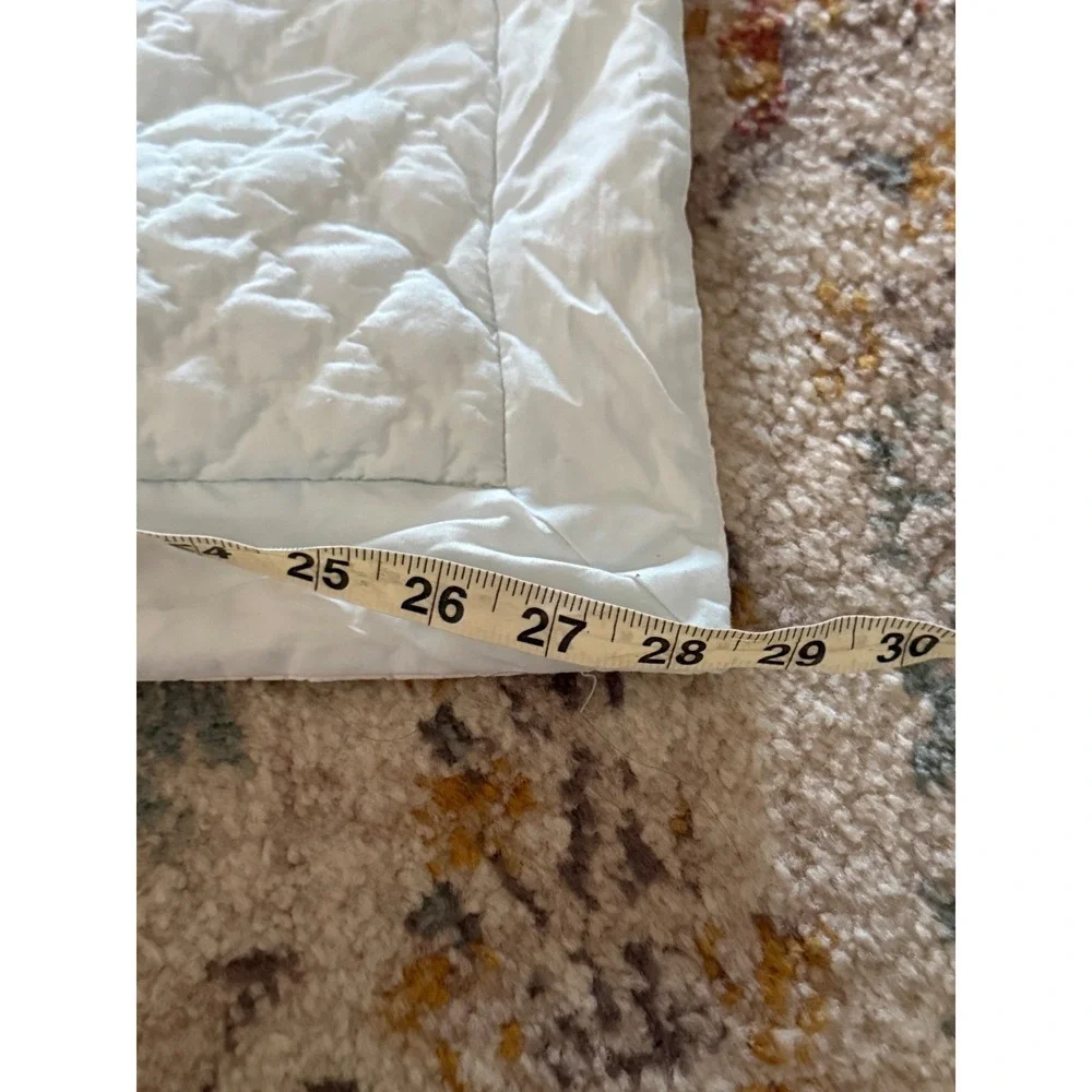 White Vintage Cottage Quilted Floral Medallion Pillow Shams Set of 2 Button